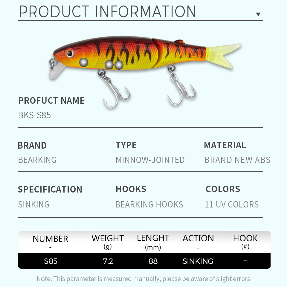 S85 Bearking Brand 1PC AS-S85  - Fishing Equipment Brands review and price