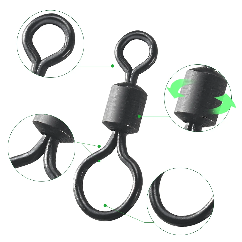 100pcs Carp Fishing Swivel Big - Fishing Equipment Carp review and price